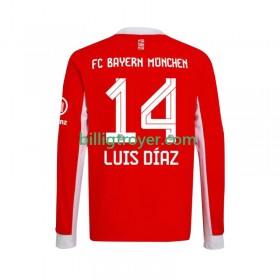 Billige Fotballdrakter Bayern München Luis Diaz 14 Hjemmedraktsett 2025/26 Langermet